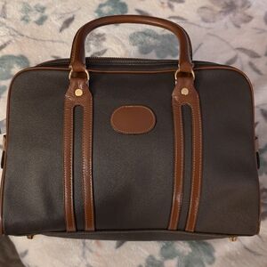 🌙💋 Vintage Two Tone Bonnie Cashin Era Meyers Top Handle Satchel Style Purse